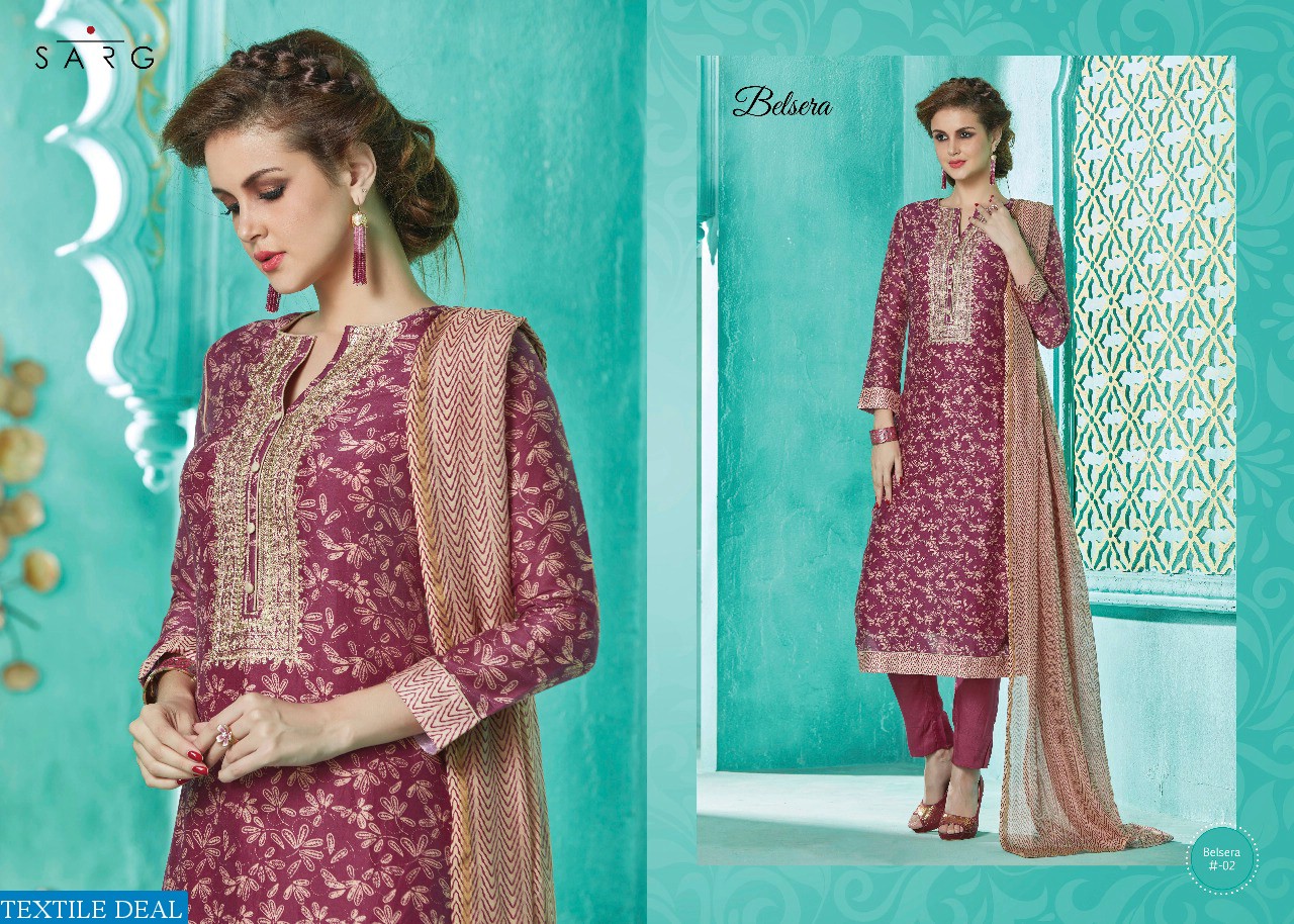 Sarg Belsera Wholesale luxury Ethnic Salwar suits